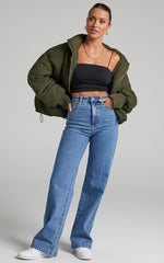 Windsor Jacket - Puffer Jacket in Dark Khaki