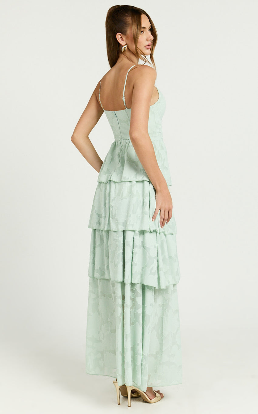 janezkie maxi dress femme formal dress in light blue JANEZKIE FEMME FORMAL MAXI DRESS IN LIGHT BLUE
