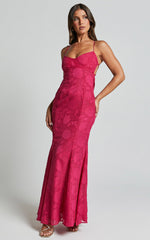 Runaway The Label - Florenza Maxi Dress in Fuchsia